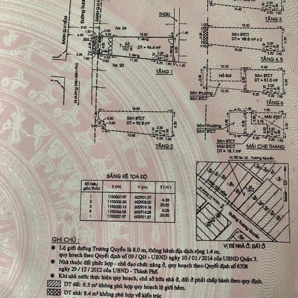 Bán nhà 22 Trương Quyền, P. Xuân Hoà, Quận 3