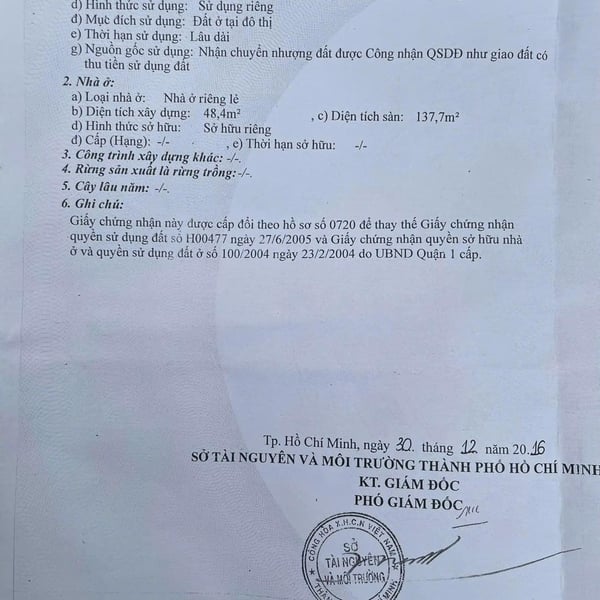 Bán nhà 23 Đông Du, Phường Sài Gòn, Quận 1