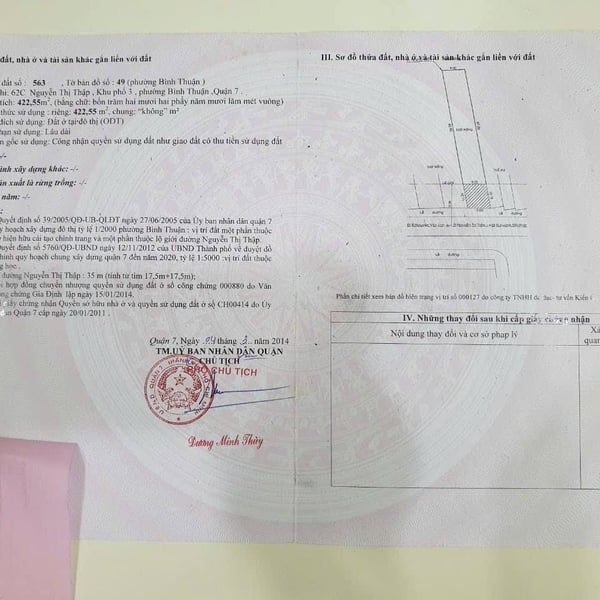 Bán đất 62C Nguyễn Thị Thập, P. Tân Thuận, Quận 7 