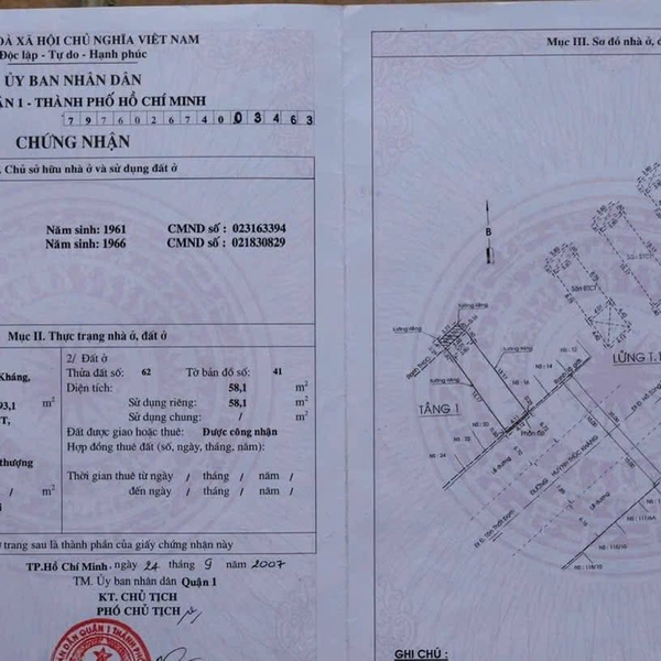 Bán nhà 18 Huỳnh Thúc Kháng, Phường Sài Gòn, Quận 1