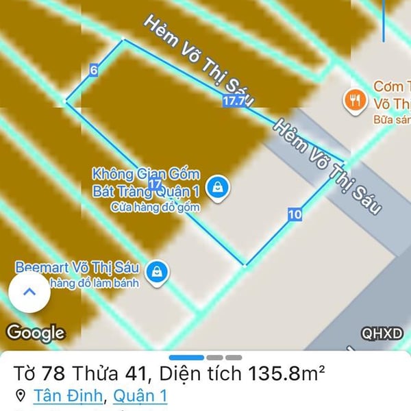 Bán nhà 98 Võ Thị Sáu, Phường Tân Định, Quận 1