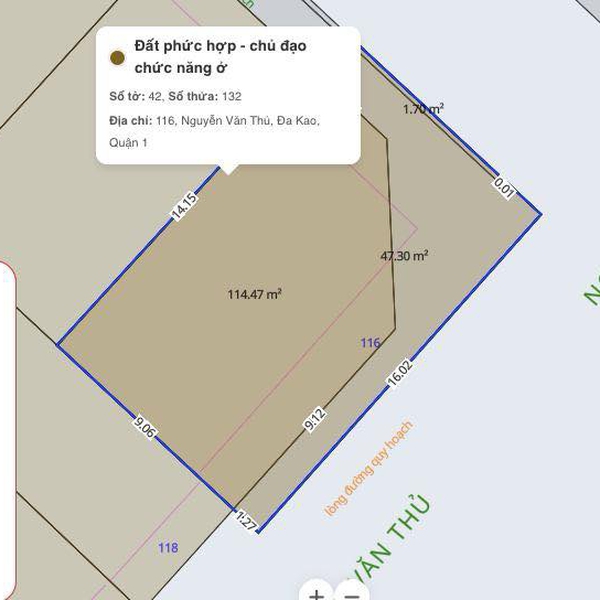 Bán nhà 116 Nguyễn Văn Thủ, P. Tân Định, Quận 1