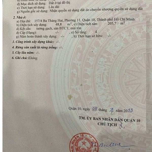 Bán toà nhà 159 - 161 đường 3/2, Phường 11, Quận 10