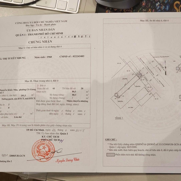 Bán nhà 25 - 27 Nguyễn Khắc Nhu, Phường Cô Giang, Quận 1