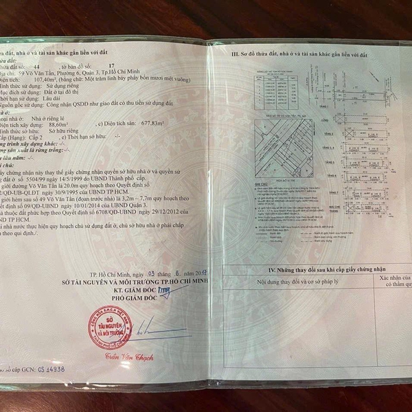 Bán nhà 59 Võ Văn Tần, P. Xuân Hoà, Quận 3