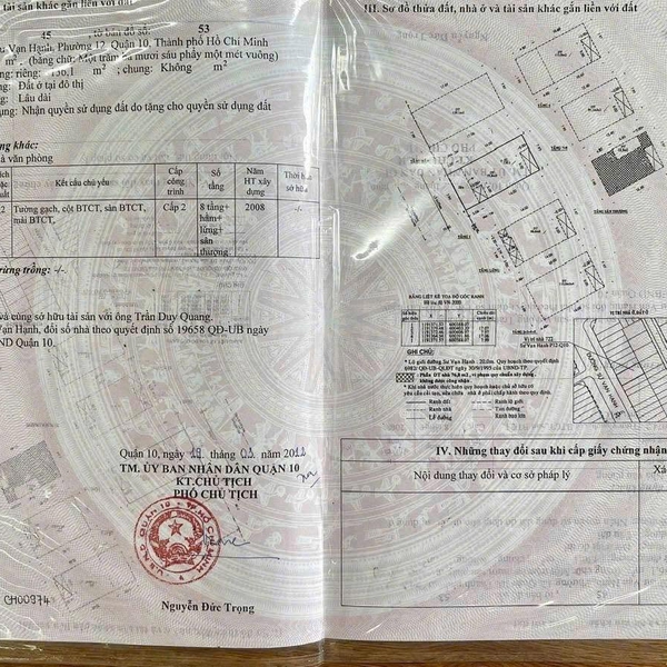 Bán toà nhà 722 Sư Vạn Hạnh, P. Hoà Hưng, Quận 10