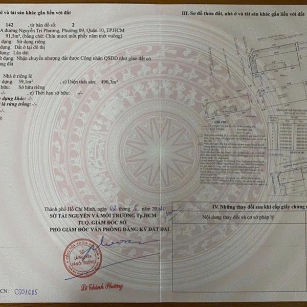 Bán nhà 472A  Nguyễn Tri Phương, P. Vườn Lài, Quận 10