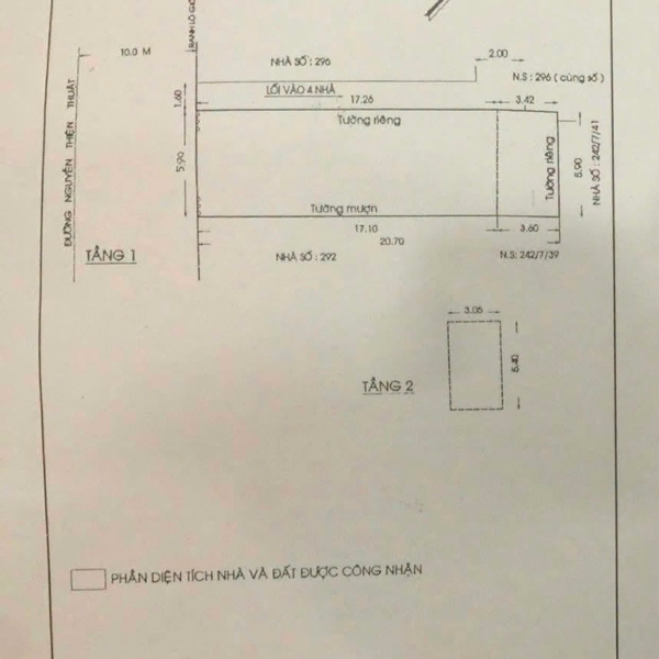 Bán nhà mặt tiền 294 Nguyễn Thiện thuật, Phường Bàn Cờ, Quận 3