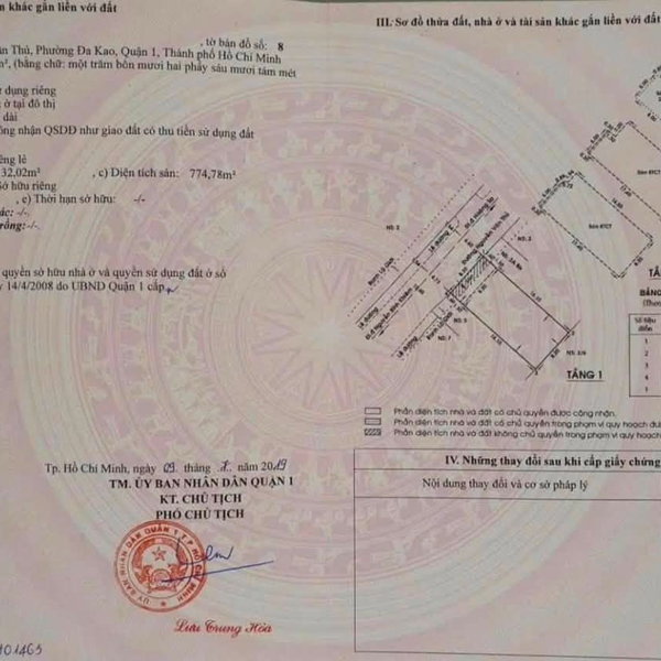 Bán toà nhà mặt tiền 3A Nguyễn Văn Thủ, Phường Tân Định, Quận 1