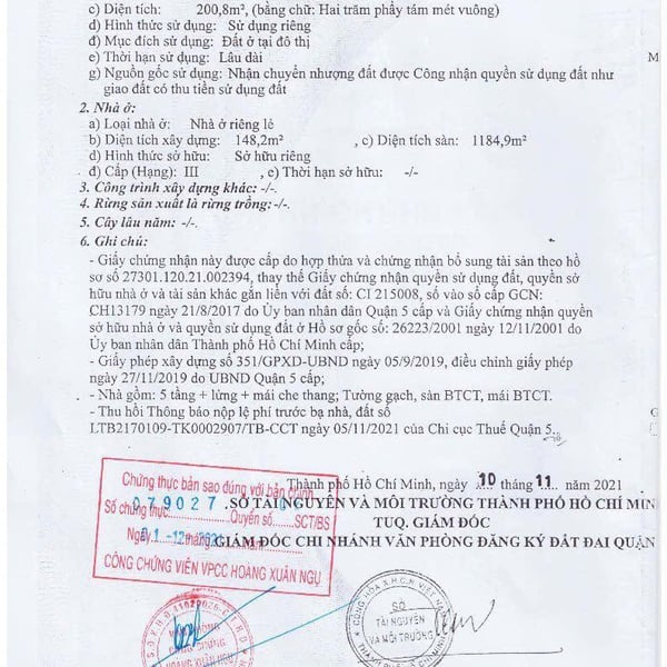 Bán tòa nhà 265 – 267 Trần Bình Trọng, P. Chợ Quán, Quận 5