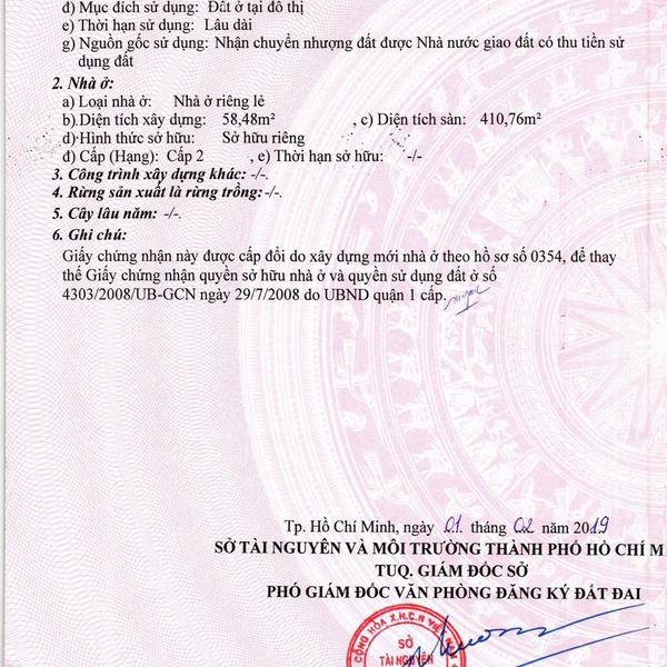 Bán nhà 31 Trần Khắc Chân, Phường Tân Định, Quận 1