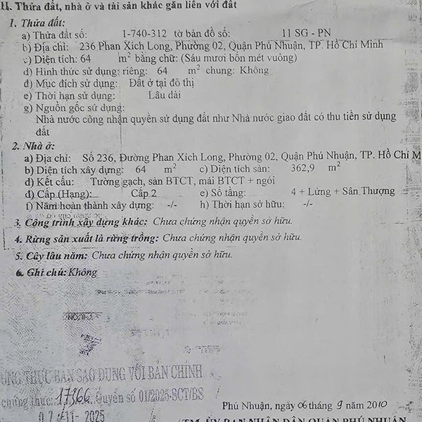 Bán nhà 103 - 105 Phan Xích Long, P. Cầu Kiệu, Quận Phú Nhuận