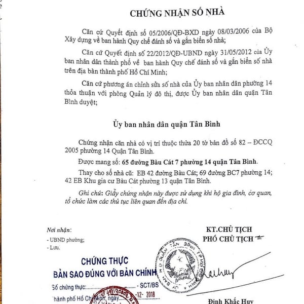 Bán nhà 63 - 65 - 67 Bàu Cát 7, P. Tân Bình, Quận Tân Bình