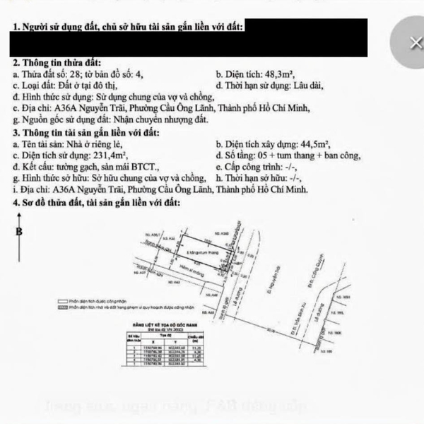 Bán toà nhà A36A Nguyễn Trãi + A36 B Cống Quỳnh, P. Cầu Ông Lãnh, Quận 1
