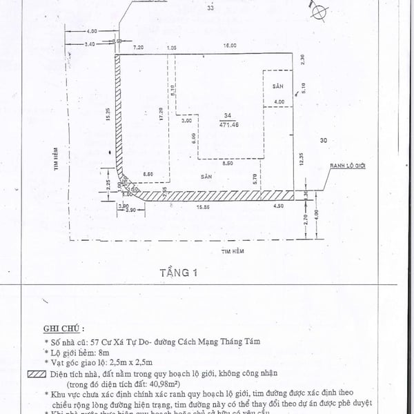 Bán nhà 1073/88 CMT8, P. Tân Sơn Nhất, Quận Tân Bình 