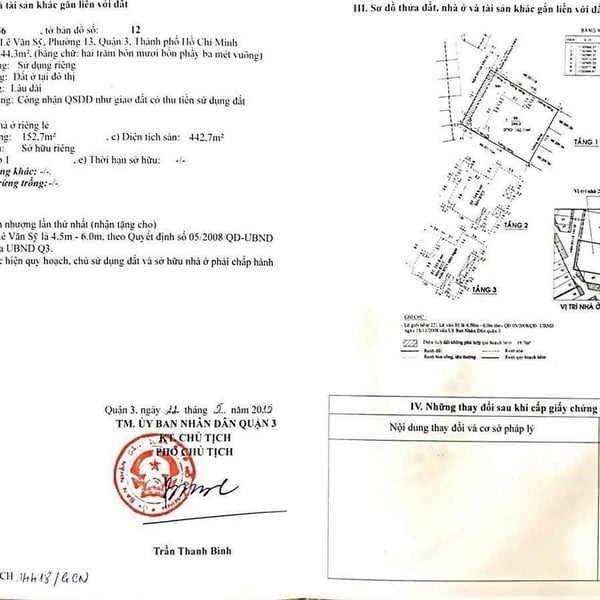 Bán nhà  221/13 Lê Văn Sỹ, P. Nhiêu Lộc, Quận 3