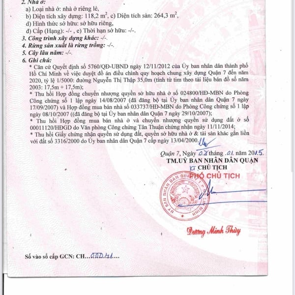 Bán nhà 229 Nguyễn Thị Thập, P. Tân Phú, Quận 7