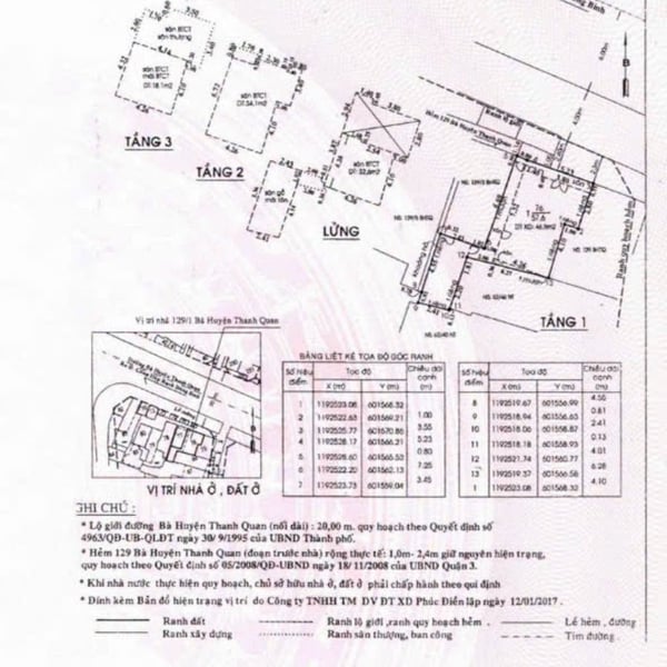 Bán nhà mặt tiền 129 Bà Huyện Thanh Quan, Phường Nhiêu Lộc, Quận 3