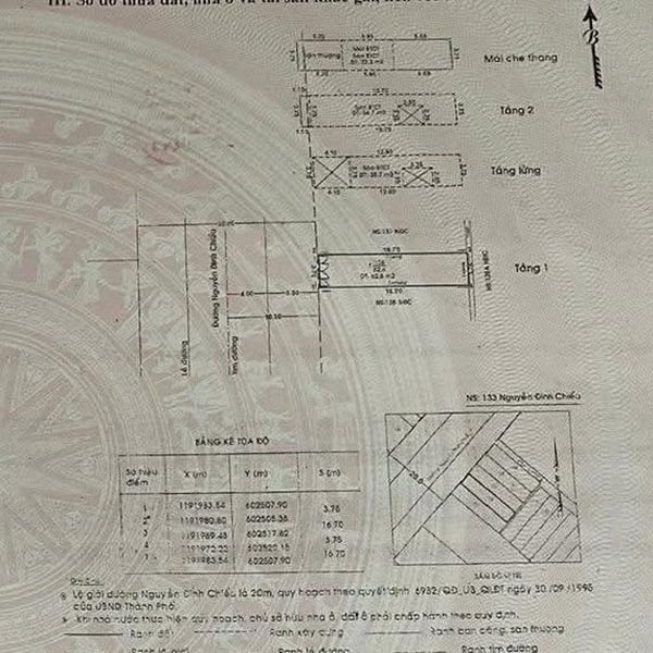 Bán nhà 133 - 135 Nguyễn Đình Chiểu, P. Xuân Hoà, Quận 3