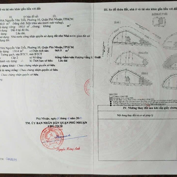 Bán toà nhà 259A Nguyễn Văn Trỗi, P. Phú Nhuận, Quận Phú Nhuận