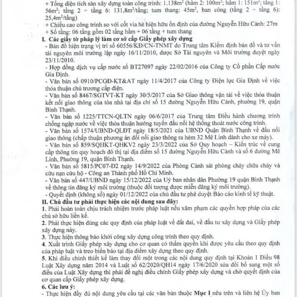 Bán đất 15 Nguyễn Hữu Cảnh, P. Thạnh Mỹ Tây, Quận Bình Thạnh