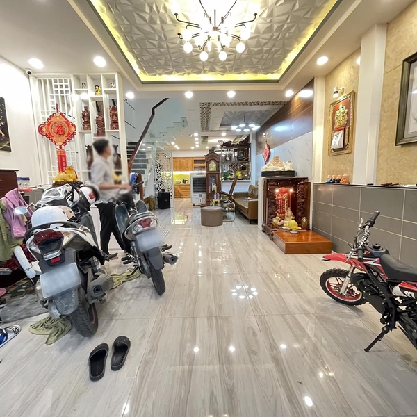 Nhà 4 tầng hẻm 791 Trần Xuân Soạn 4,8m x 15,3m