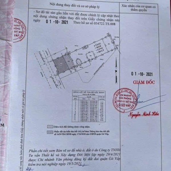 Bán toà nhà 452 Dương Quảng Hàm, P. An Nhơn, Quận Gò Vấp