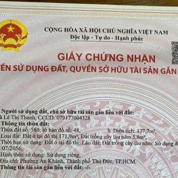 Bán nhà 70 Lương Định Của, Phường An Khánh, Quận 2