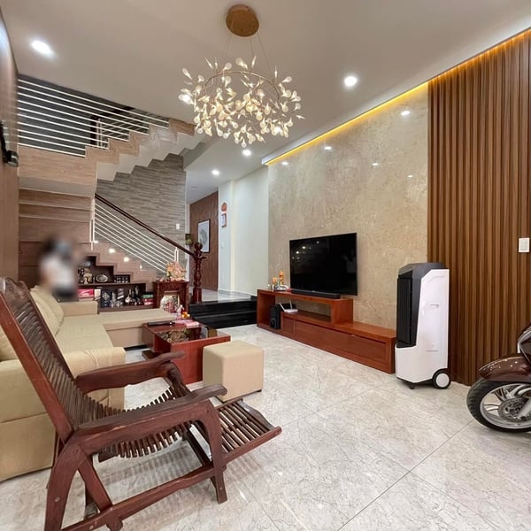 Nhà 4 tầng KDC Kiều Đàm 793 Trần Xuân Soạn 4,5m x 19m