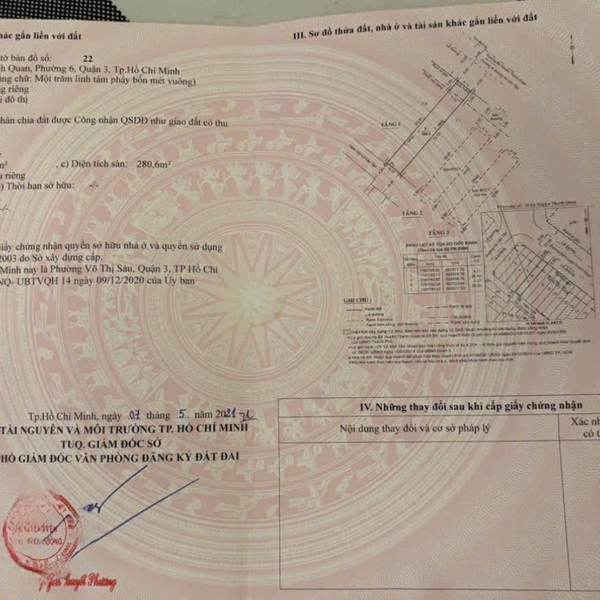 Bán nhà 39 - 41 Bà Huyện Thanh Quan, Phường Xuân Hoà, Quận 3