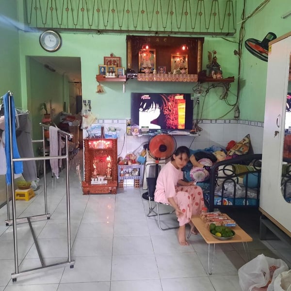 Nhà 2 tầng hẻm 791 Trần Xuân Soạn, 3,6m  x 15m nở hậu 4,3m