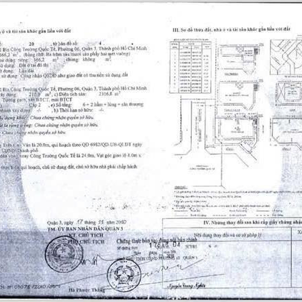 Bán nhà 2 Bis Công Trường Quốc Tế, P. Võ Thị Sáu, Quận 3