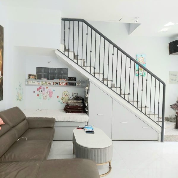 Nhà 4 tầng  2 mặt tiền hẻm xe hơi 1135 Huỳnh Tấn Phát 6,5m x 16,5m