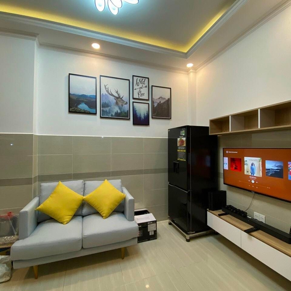 Nhà 4T hẻm 270 Huỳnh Tấn Phát 6,26m x 3,18m