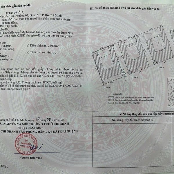 Bán nhà căn góc 53 Nguyễn Trãi, P2, Quận 5