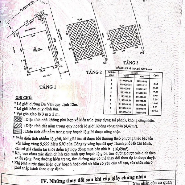 Bán nhà 167 - 169 Ba Vân, Phường Tân Bình, TP.HCM