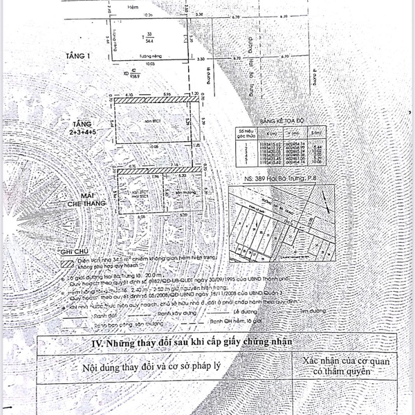 Bán nhà 389 Hai Bà Trưng, P. Xuân Hoà, Quận 3