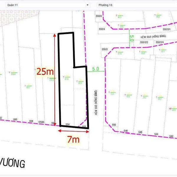 Bán toà nhà 552-554 Hồng Bàng, P16, Quận 11