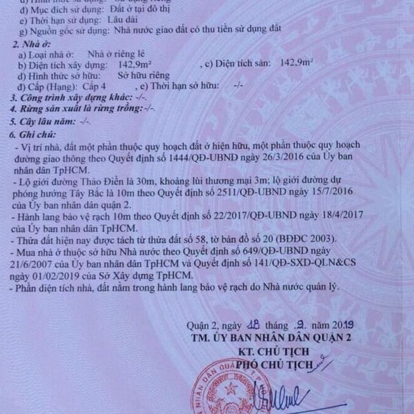 Bán đất 99 Thảo Điền, Phường Thảo Điền, Quận 2