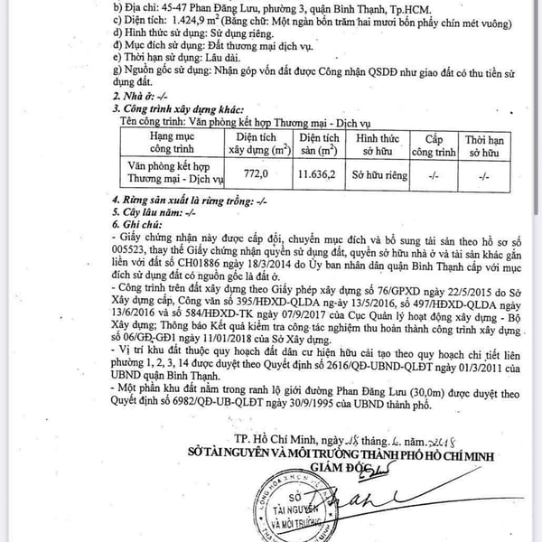 Bán tòa nhà 45 - 47 Phan Đăng Lưu, Phường 3, Quận Bình Thạnh