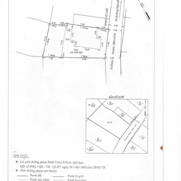 Bán toà nhà 12 Phạm Đình Toái, Phường Võ Thị Sáu, Quận 3