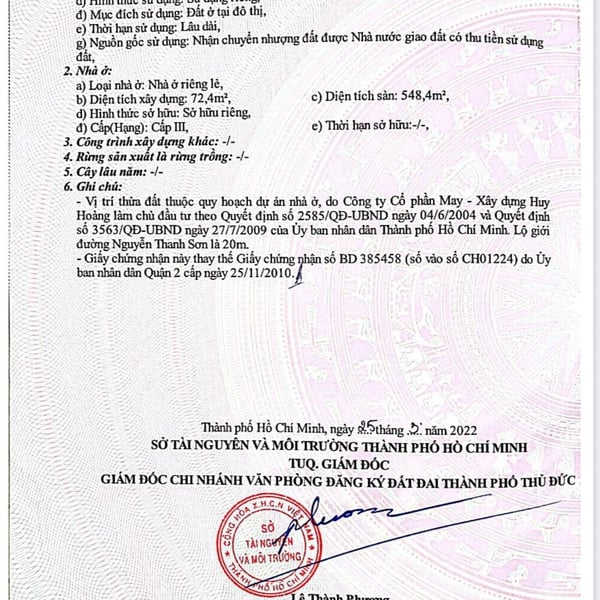 Bán toà nhà 46 - 48 Nguyễn Thanh Sơn, P. Thạnh Mỹ Lợi, Quận 2