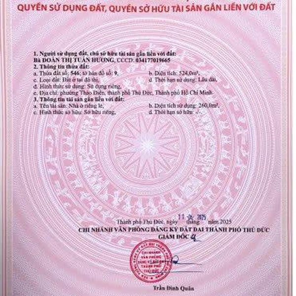 Bán biệt thự Thảo Điền, số 202/5 Nguyễn Văn Hưởng, Quận 2 