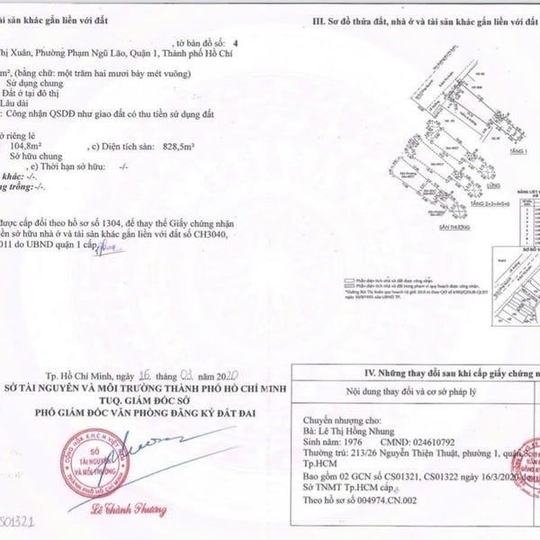 Bán nhà 87B Bùi Thị Xuân, Phường Bến Thành, Quận 1