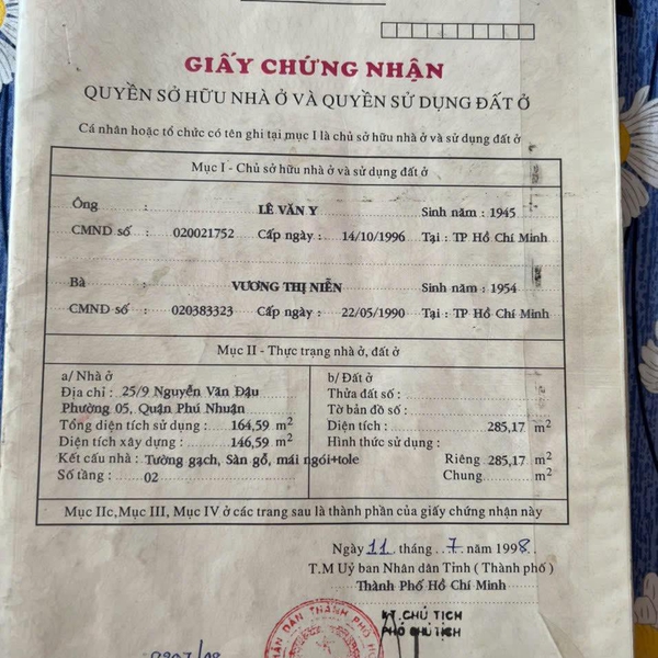 Bán toà nhà căn hộ dịch vụ 330 Nguyễn Thượng Hiền, P. Đức Nhuận, TP.HCM