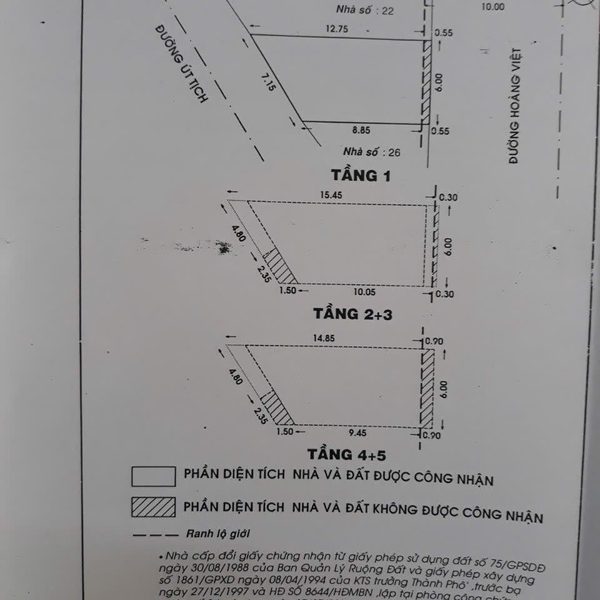 Bán nhà 24 Hoàng Việt, P. Tân Sơn Nhất, Quận Tân Bình