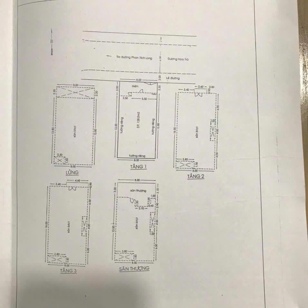 Bán nhà 8 - 10 Hoa Trà, P. Cầu Kiệu, Quận Phú Nhuận