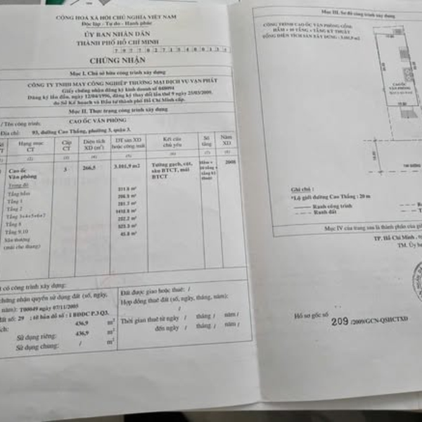 Bán tòa nhà 93 Cao Thắng, P. Bàn Cờ, Quận 3