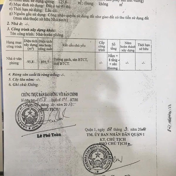 Bán tòa nhà 23 Tôn Đức Thắng, P. Sài Gòn, Quận 1