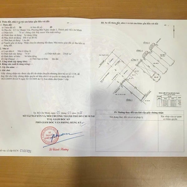 Bán nhà mặt tiền 115 Lê Thánh Tôn, Phường Sài Gòn, Quận 1